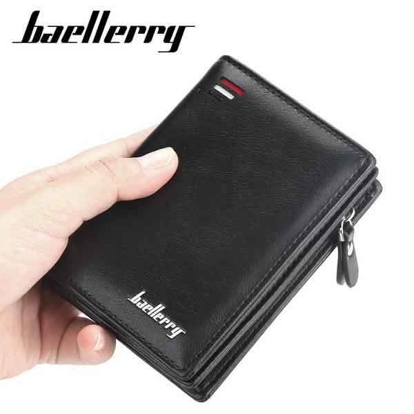 Baellerry Men's Zipper Short Fashion Wallet - Cartsfy Inc.