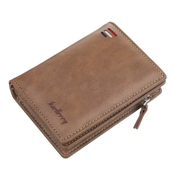 Baellerry Men's Zipper Short Fashion Wallet - Cartsfy Inc.