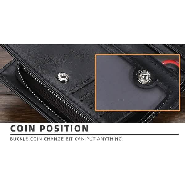 Baellerry Men's Zipper Short Fashion Wallet - Cartsfy Inc.
