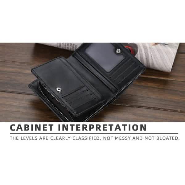Baellerry Men's Zipper Short Fashion Wallet - Cartsfy Inc.