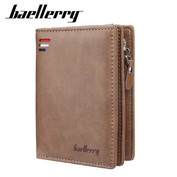 Baellerry Men's Zipper Short Fashion Wallet - Cartsfy Inc.