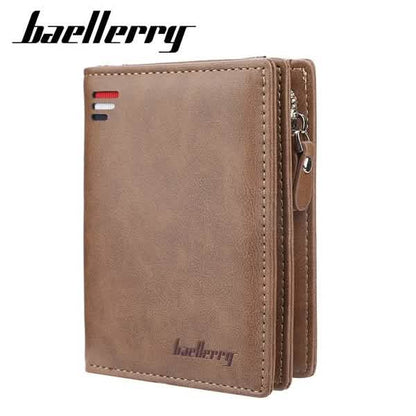 Baellerry Men's Zipper Short Fashion Wallet - Cartsfy Inc.