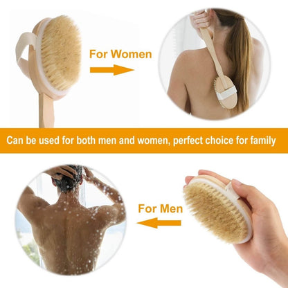 Bath Brush 15" Shower Body Back Scrubber - Cartsfy Inc.