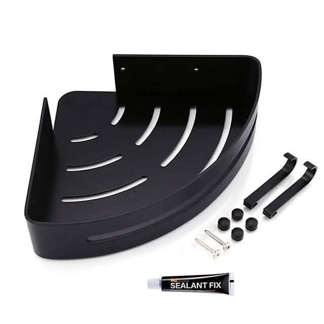 Bathroom Shelf Space Aluminum Wall Mount Triangle Shower Corner Storage Rack Cartsfy Inc.