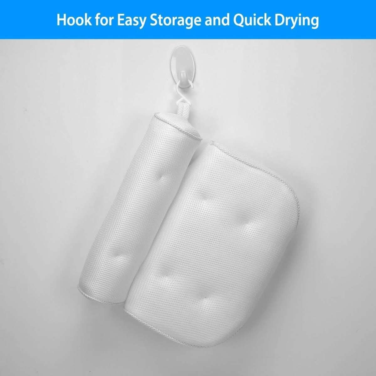 Bathtub Pillow Suction Cup Bath Pillow Air Mesh DailySale Default Title Default Title-