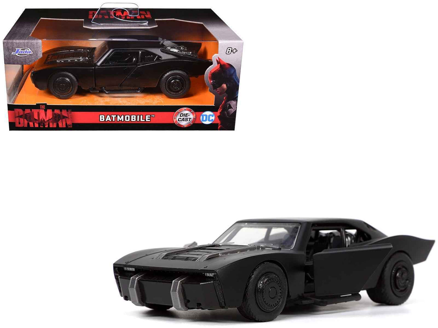 Batmobile Black "The Batman" (2022) Movie "Hollywood Rides" Series 1/32 Diecast Model Car by Jada Cartsfy Inc.