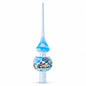 Winter Wonderland Scene with Sparkling Snow Glass Christmas Tree Topper 11 Inches