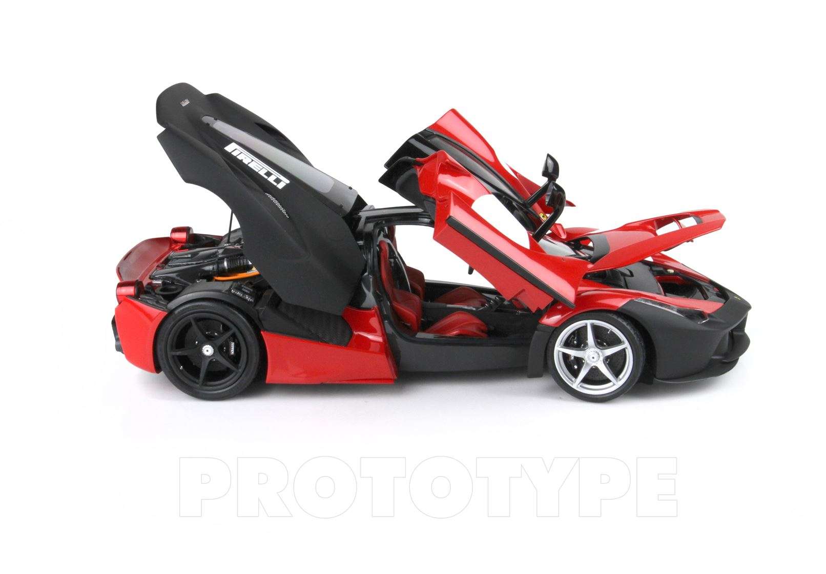 BBR 2012 Ferrari LaFerrari Test Car Rosso Corsa (Ferrari Red) w/ Matte Black 1:18 Cartsfy Inc.