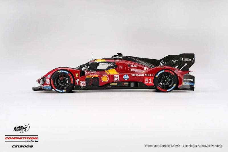 BBR Ferrari 499P #51 Ferrari AF Corse 2025 WEC Qatar 1812km 3rd 1:18 STM Diecast Default Title Default Title-