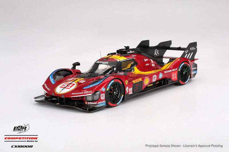 BBR Ferrari 499P #51 Ferrari AF Corse 2025 WEC Qatar 1812km 3rd 1:18 STM Diecast Default Title Default Title-