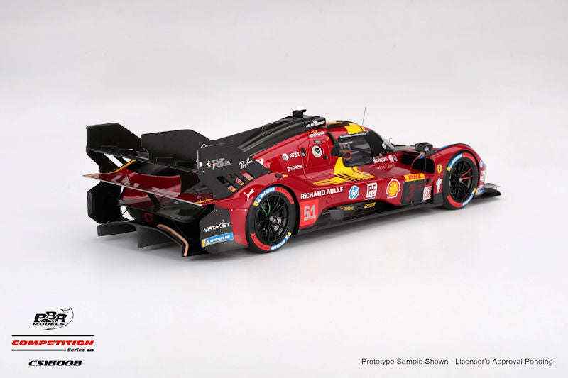 BBR Ferrari 499P #51 Ferrari AF Corse 2025 WEC Qatar 1812km 3rd 1:18 STM Diecast Default Title Default Title-