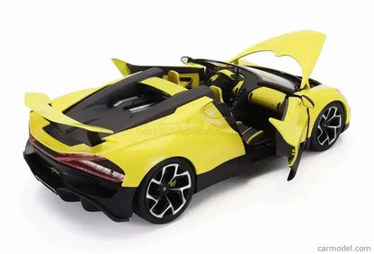 Bburago 2023 Bugatti W16 Mistral Yellow 1:18 Cartsfy Inc.