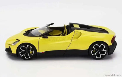 Bburago 2023 Bugatti W16 Mistral Yellow 1:18 Cartsfy Inc.