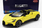 Bburago 2023 Bugatti W16 Mistral Yellow 1:18 Diecast Model