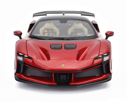 Bburago 2024 Ferrari SF90XX Stradale Rossa Magma Red Metallic 1:18 Cartsfy Inc.