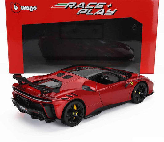 Bburago 2024 Ferrari SF90XX Stradale Rossa Magma Red Metallic 1:18 Cartsfy Inc.
