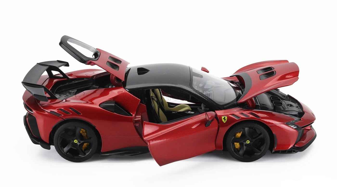 Bburago 2024 Ferrari SF90XX Stradale Rossa Magma Red Metallic 1:18 Cartsfy Inc.