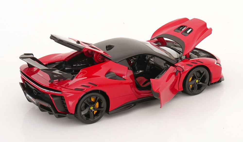 Bburago 2024 Ferrari SF90XX Stradale Rosso Corsa w/ Black Roof Ferrari Red 1:18 Cartsfy Inc.
