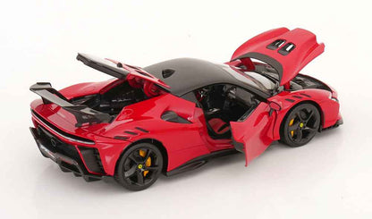Bburago 2024 Ferrari SF90XX Stradale Rosso Corsa w/ Black Roof Ferrari Red 1:18 Cartsfy Inc.