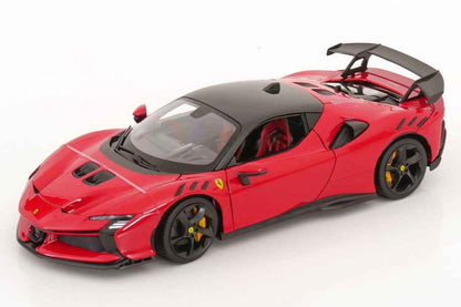 Bburago 2024 Ferrari SF90XX Stradale Rosso Corsa w/ Black Roof Ferrari Red 1:18 Cartsfy Inc.