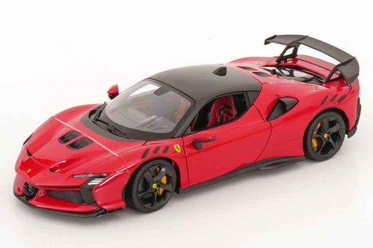 Bburago 2024 Ferrari SF90XX Stradale Rosso Corsa w/ Black Roof Ferrari Red 1:18 Cartsfy Inc.