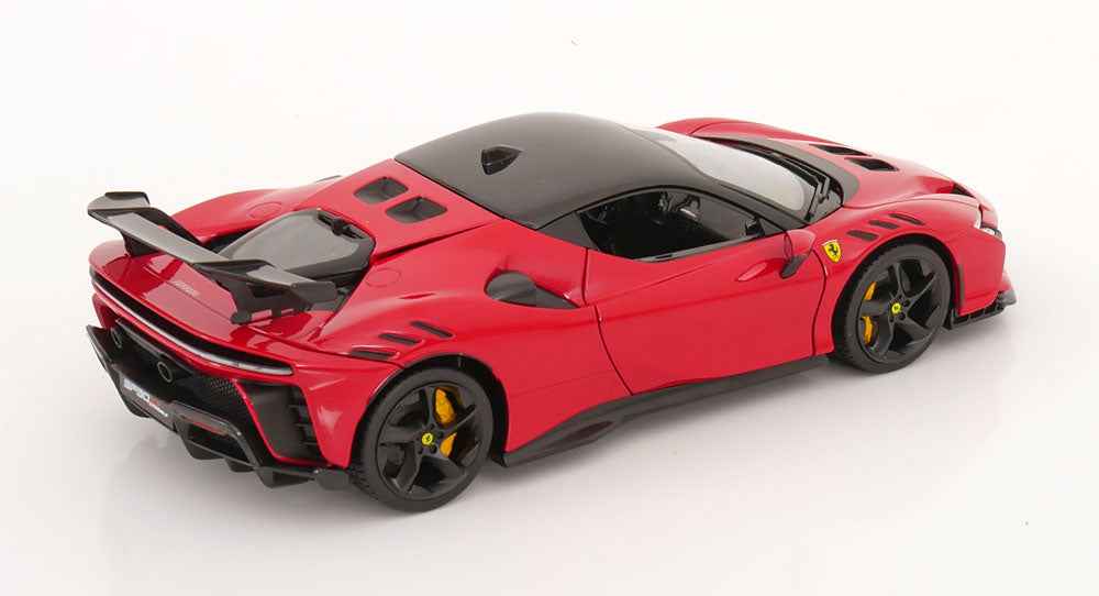 Bburago 2024 Ferrari SF90XX Stradale Rosso Corsa w/ Black Roof Ferrari Red 1:18 Cartsfy Inc.
