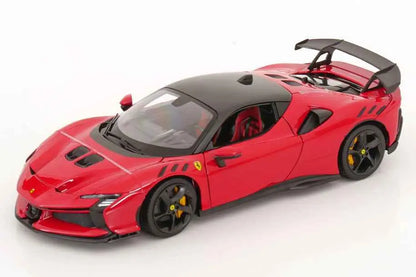 Bburago 2024 Ferrari SF90XX Stradale Rosso Corsa w/ Black Roof Ferrari Red 1:18 Cartsfy Inc.