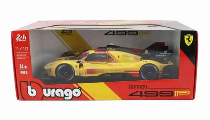 Bburago Ferrari 499P 3.0L Turbo V6 #3 Team Ferrari AF Corse Winner 2024 24hr Le Mans - Yellow 1:18 Cartsfy Inc.