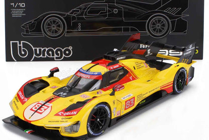 Bburago Ferrari 499P 3.0L Turbo V6 #3 Team Ferrari AF Corse Winner 2024 24hr Le Mans - Yellow 1:18 Cartsfy Inc.