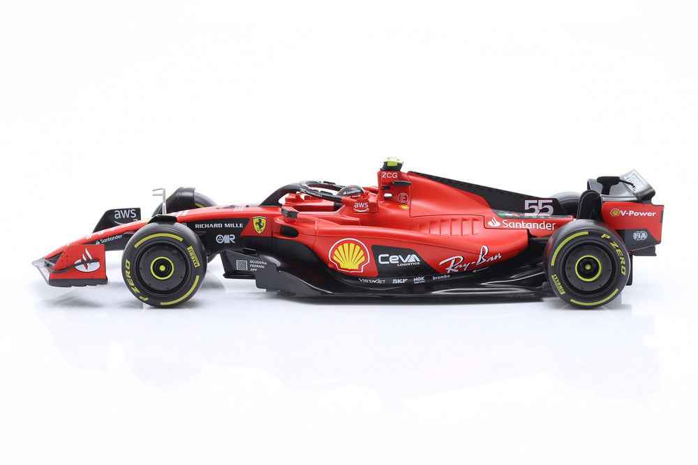 Bburago Ferrari F1 SF-23 Team Scuderia Ferrari HP #55 World Champion 2023 (Sainz) 1:18 Cartsfy Inc.