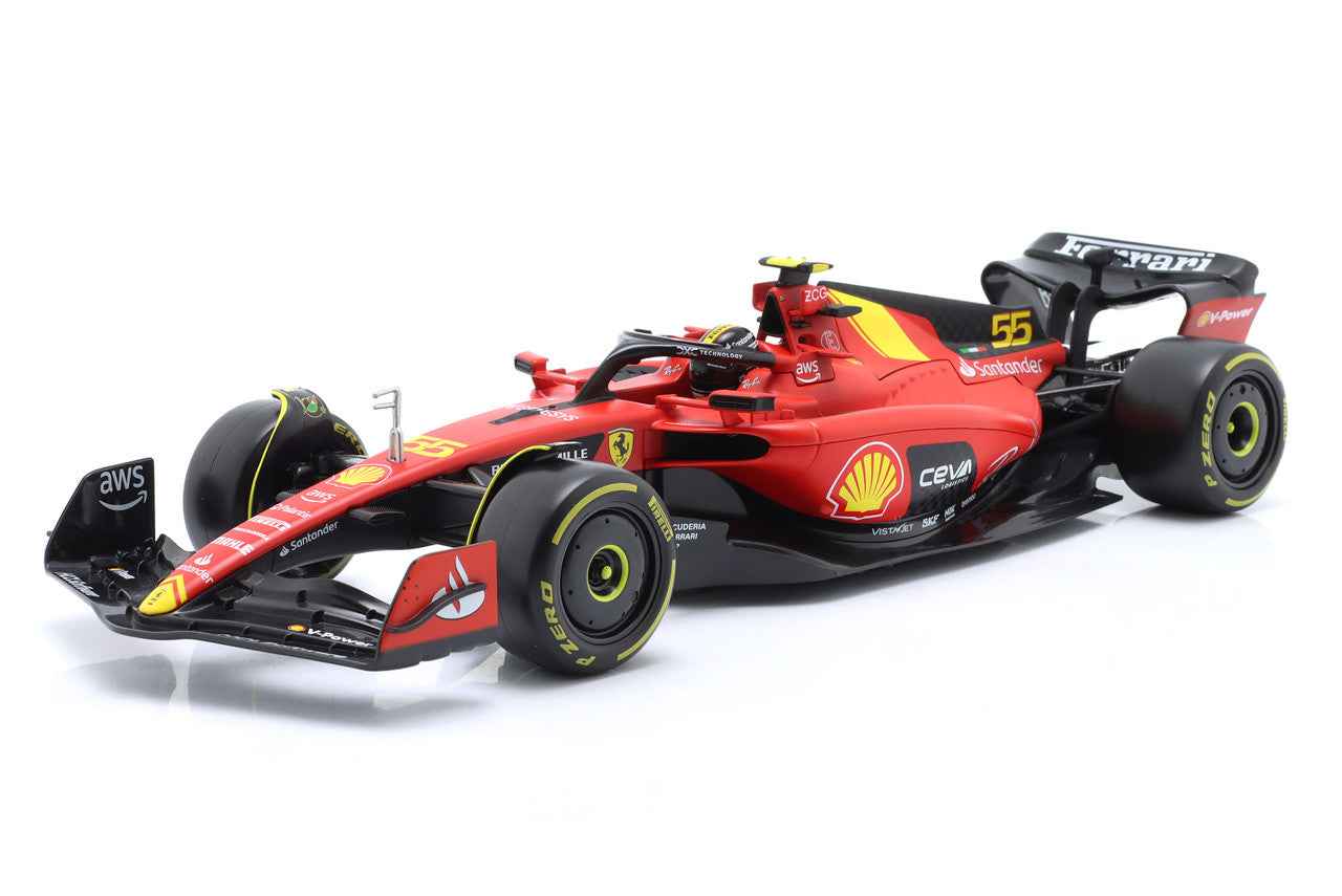 Bburago Ferrari F1 SF-23 Team Scuderia Ferrari HP #55 World Champion 2023 (Sainz) 1:18 Cartsfy Inc.