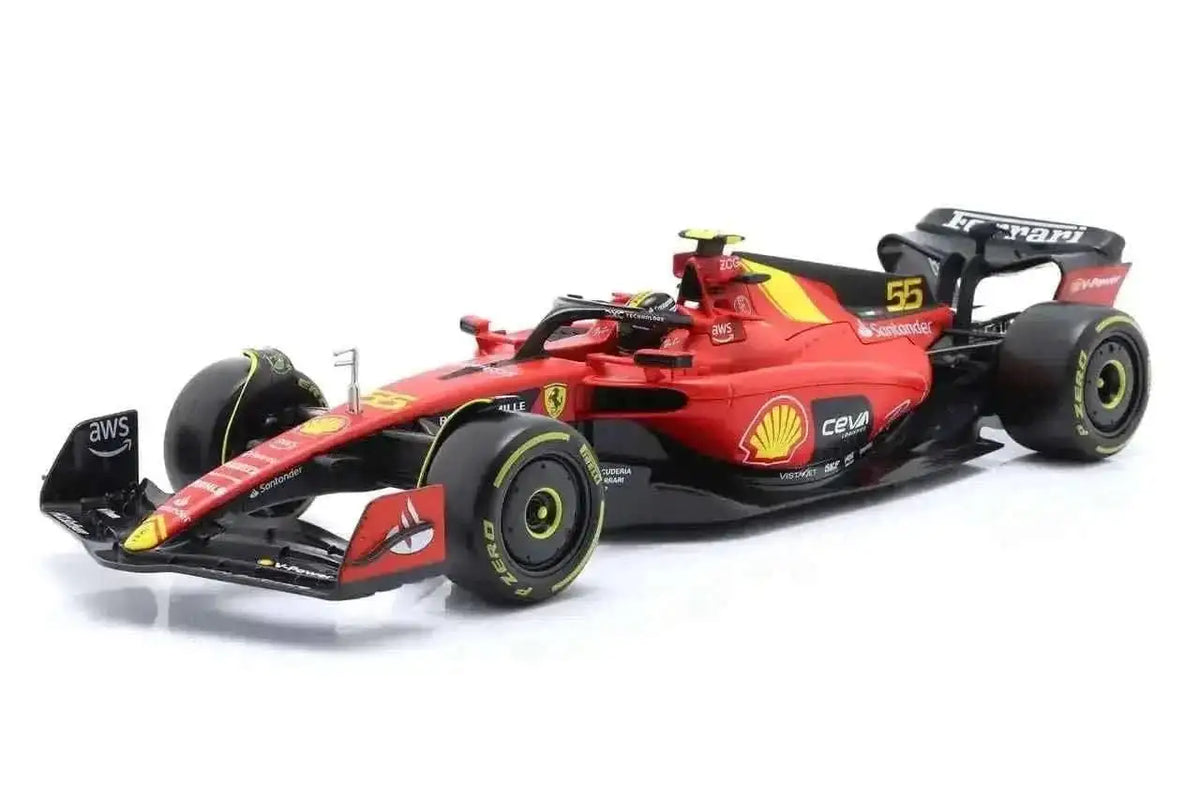 Bburago Ferrari F1 SF-23 Team Scuderia Ferrari HP #55 World Champion 2023 (Sainz) 1:18 Cartsfy Inc.
