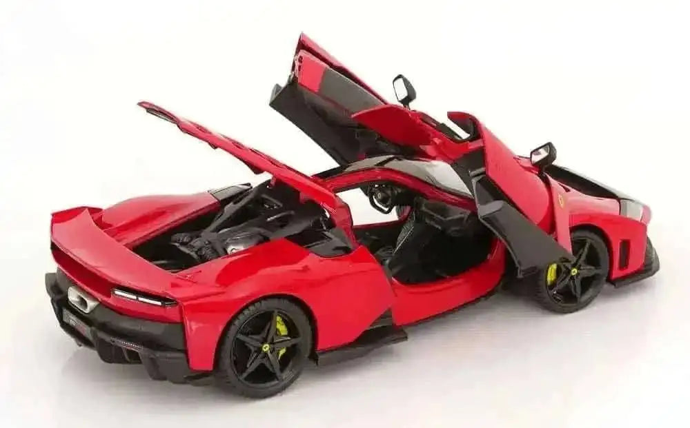 Bburago Race & Play 2024 Ferrari F80 Red (Rossa Corsa) w/ Carbon Wheels 1:18 Cartsfy Inc.