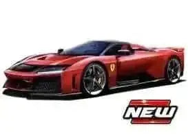 Bburago Race & Play 2024 Ferrari F80 Red (Rossa Corsa) w/ Carbon Wheels 1:18 Cartsfy Inc.