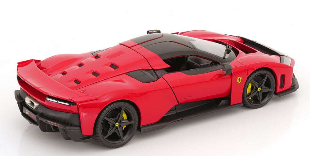 Bburago Race & Play 2024 Ferrari F80 Red (Rossa Corsa) w/ Carbon Wheels 1:18 STM Diecast Default Title Default Title-
