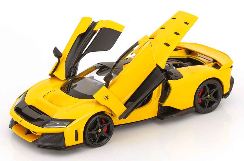 Bburago Race & Play 2024 Ferrari F80 Yellow (Giallo) 1:18 Cartsfy Inc.