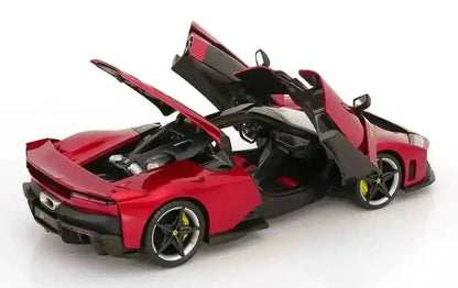 Bburago Signature Series 2024 Ferrari F80 Red Metallic (Rosso Supercar) w/ Silver & Black Wheels 1:18 Cartsfy Inc.