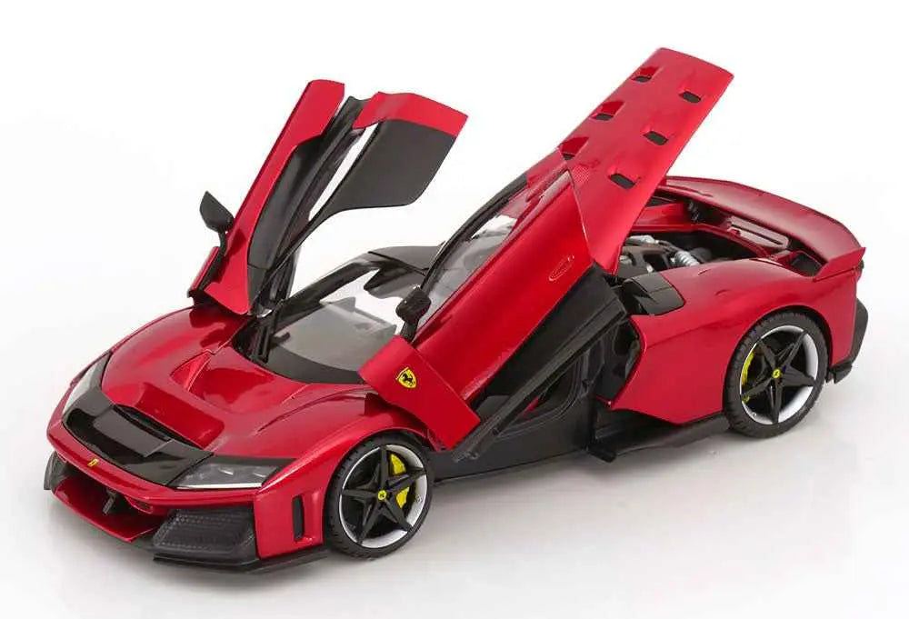 Bburago Signature Series 2024 Ferrari F80 Red Metallic (Rosso Supercar) w/ Silver & Black Wheels 1:18 Cartsfy Inc.