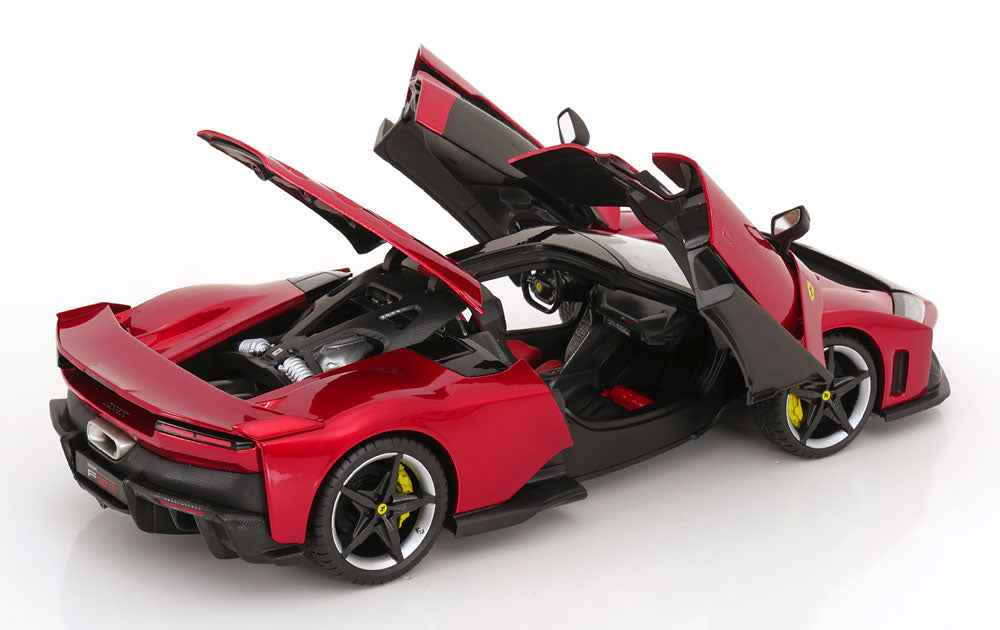 Bburago Signature Series 2024 Ferrari F80 Red Metallic (Rosso Supercar) w/ Silver & Black Wheels 1:18 STM Diecast Default Title Default Title-