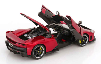 Bburago Signature Series 2024 Ferrari F80 Red Metallic (Rosso Supercar) w/ Silver & Black Wheels 1:18 STM Diecast Default Title Default Title-