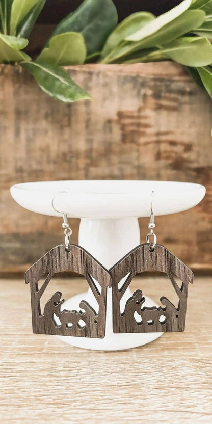 Beautiful Christmas Nativity Earrings Rooted Home Goods Default Title Default Title-