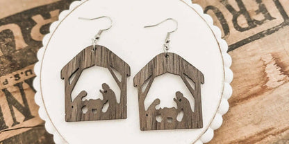 Beautiful Christmas Nativity Earrings Rooted Home Goods Default Title Default Title-