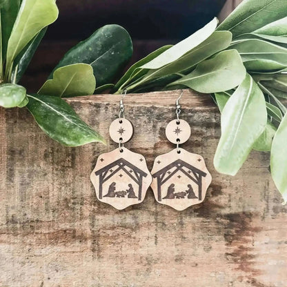 Beautiful Christmas Nativity Earrings Cartsfy Inc.