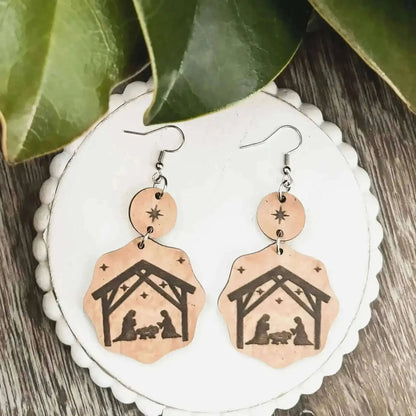 Beautiful Christmas Nativity Earrings Cartsfy Inc.