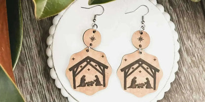 Beautiful Christmas Nativity Earrings Cartsfy Inc.