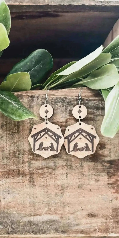 Beautiful Christmas Nativity Earrings Cartsfy Inc.
