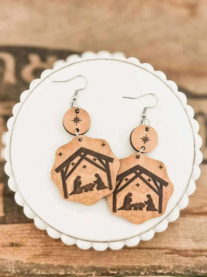Beautiful Christmas Nativity Earrings Cartsfy Inc.