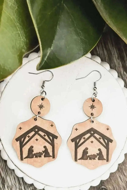 Beautiful Christmas Nativity Earrings Cartsfy Inc.