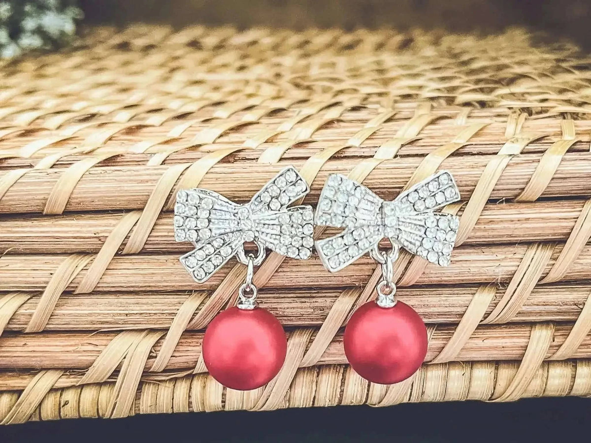 Beautiful Silver Bow Christmas Bulb Cartsfy Inc.