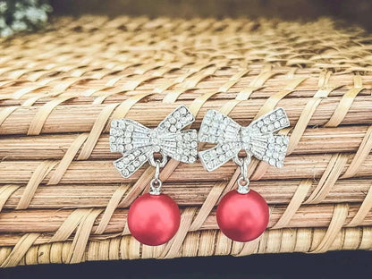 Beautiful Silver Bow Christmas Bulb Cartsfy Inc.